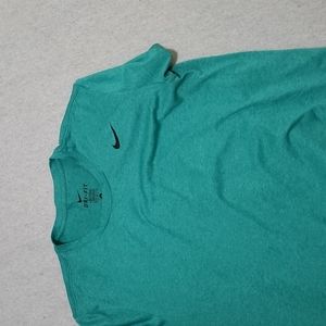Nike Men's Dri-Fit Shirt Aqua/Green Medium